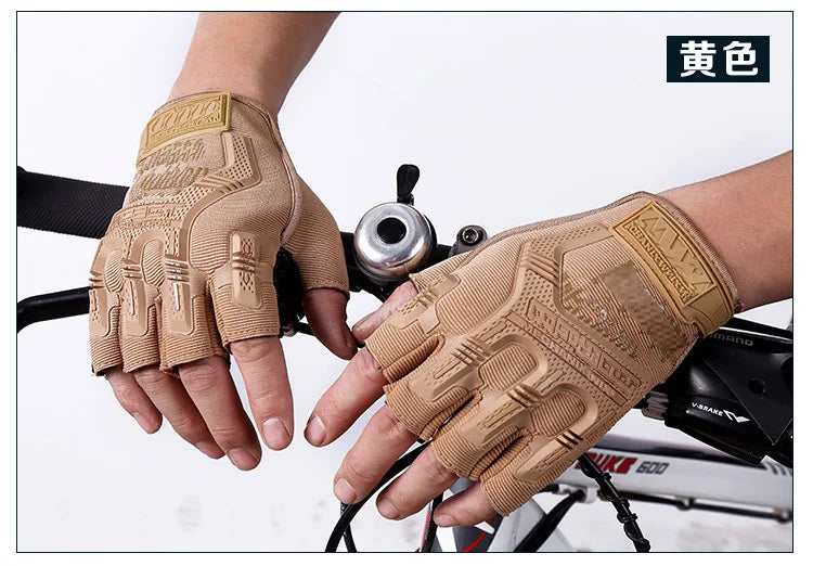 1Pair Summer Fingerless Tactical Gloves