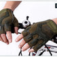 1Pair Summer Fingerless Tactical Gloves