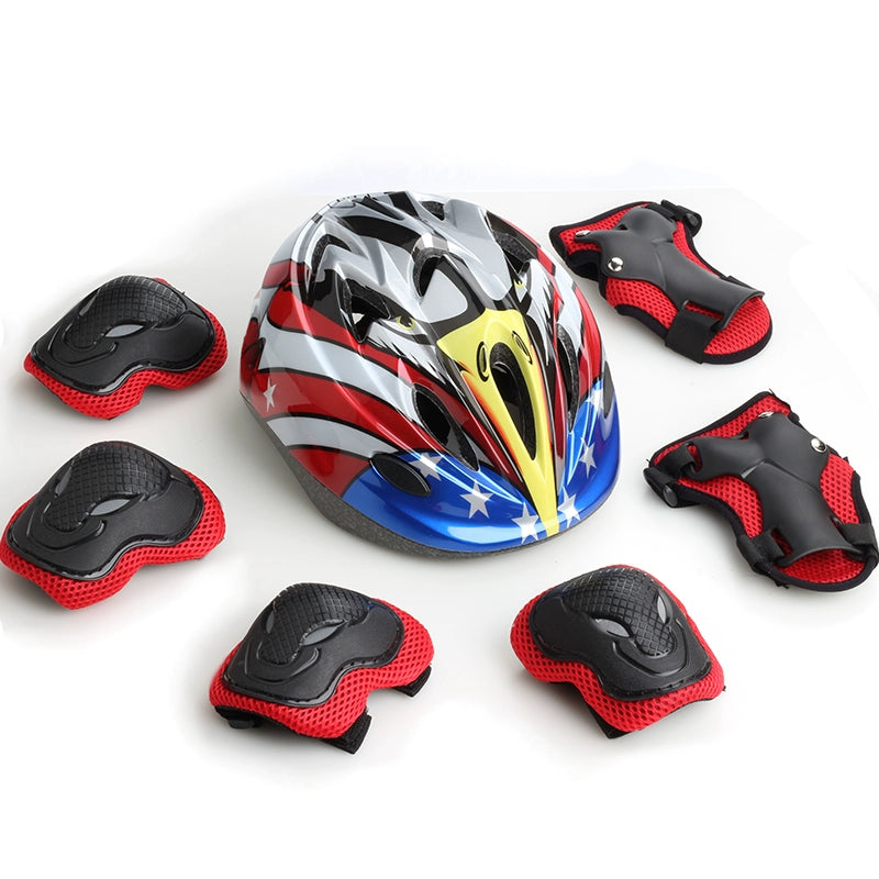 The Skating Shoes Protective Gear Suit Kids Helmet Balance Skateboard