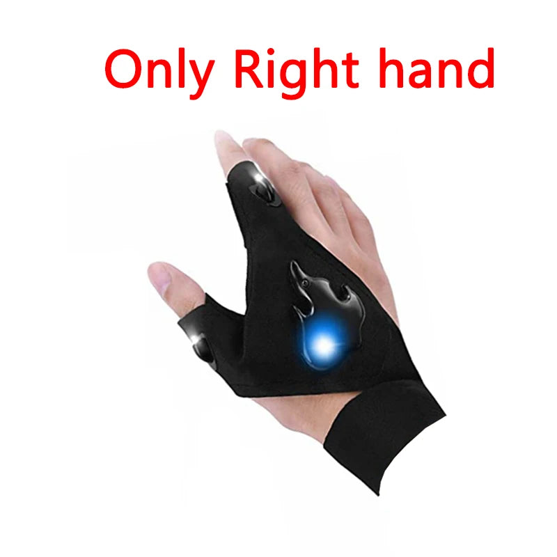 Rechargeable LED Flashlight Hand Gloves