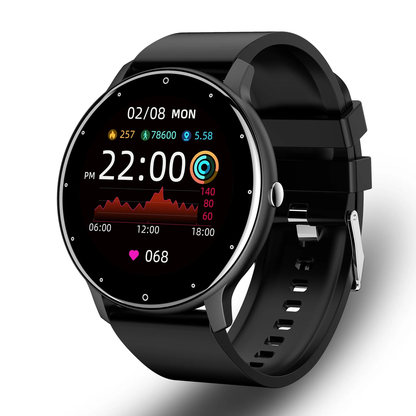 Unisex Heart Rate Monitor, Waterproof, Bluetooth Smart Watch