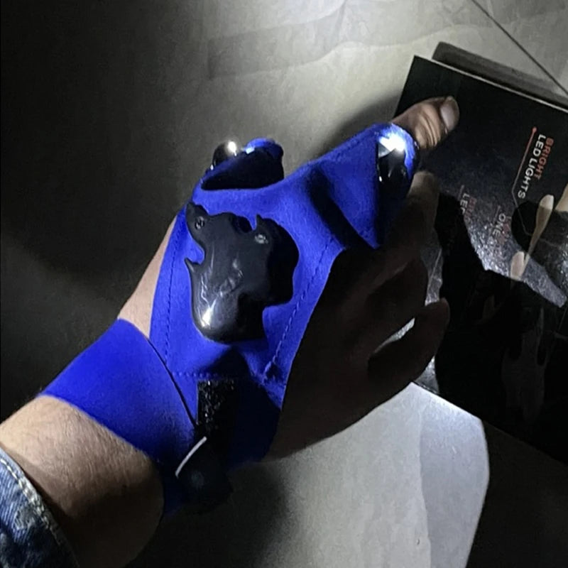 Rechargeable LED Flashlight Hand Gloves