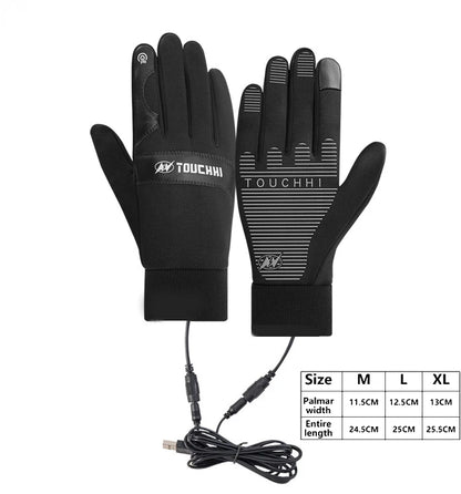 Waterproof Touchscreen USB Heated Gloves