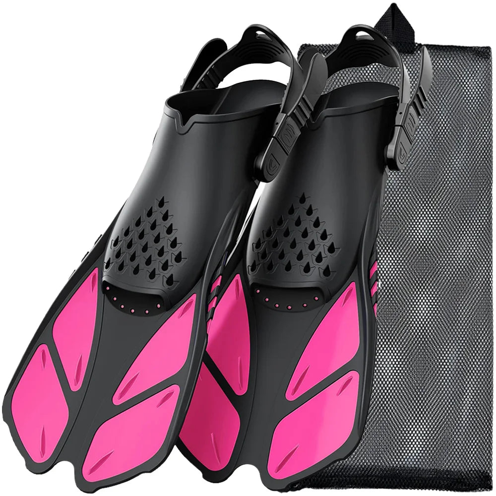 Adjustable Buckles Swimming Flippers Snorkel Fins