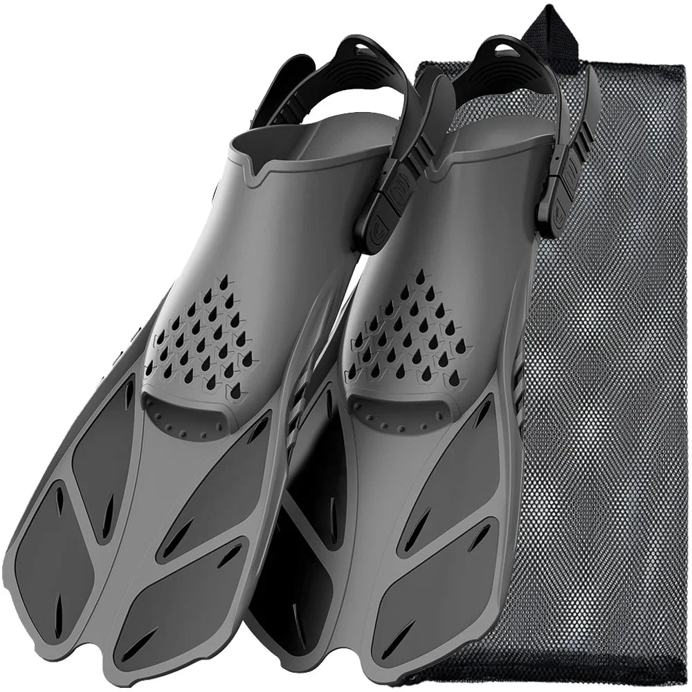 Adjustable Buckles Swimming Flippers Snorkel Fins