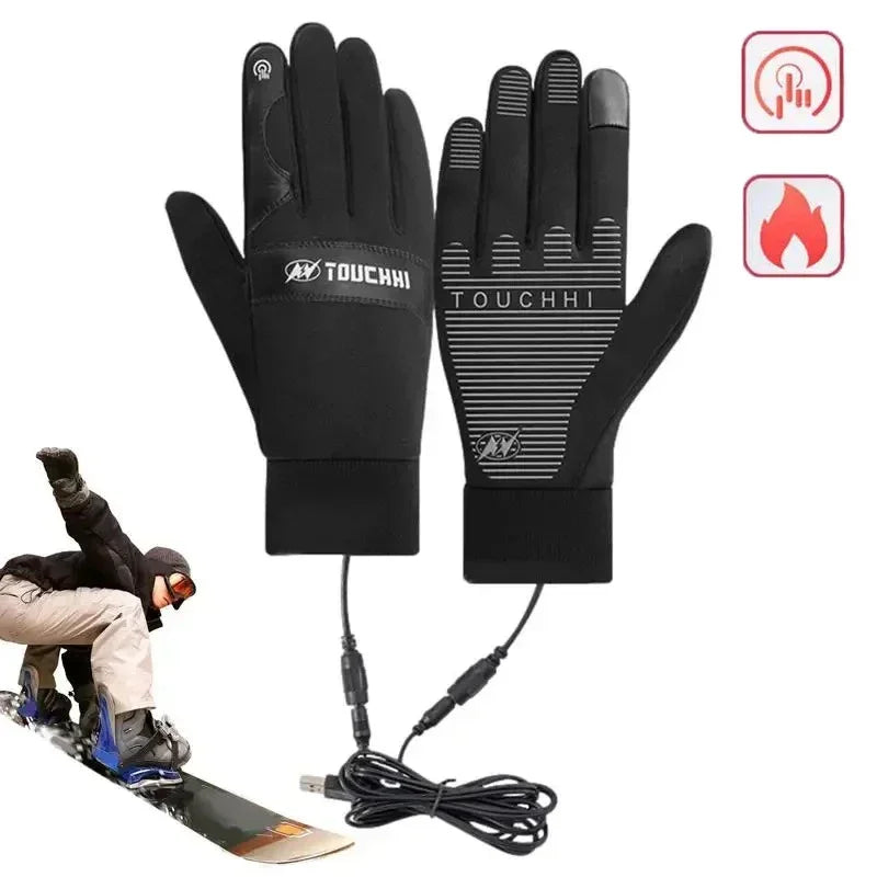 Waterproof Touchscreen USB Heated Gloves