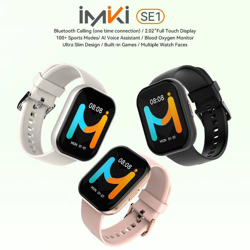 Waterproof, BT Calling, 15 Days Battery Life Smart Watch