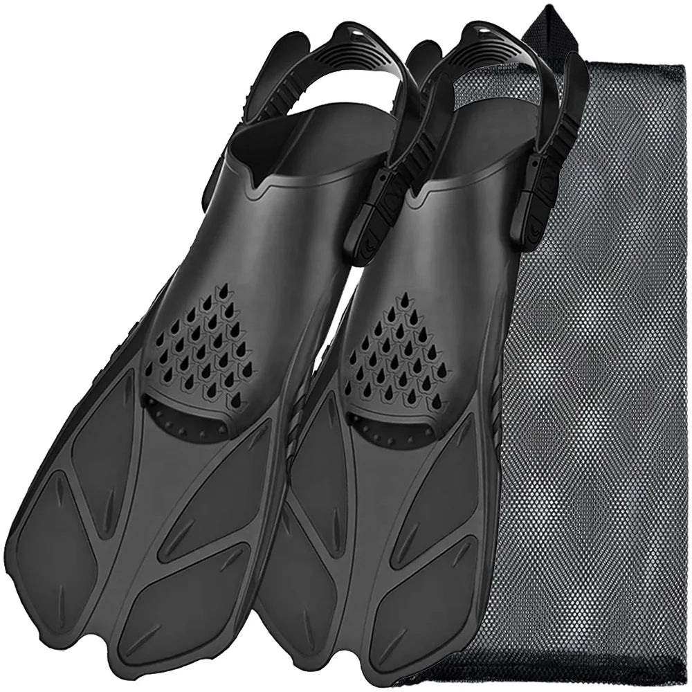 Adjustable Buckles Swimming Flippers Snorkel Fins